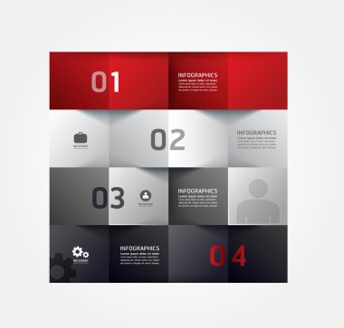 minimal stil Infographic şablonu
