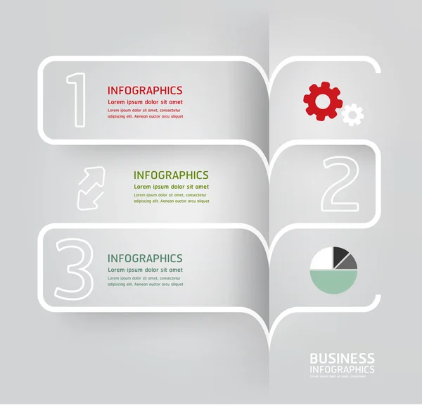 Plantilla infográfica Diseño moderno Estilo mínimo — Vector de stock