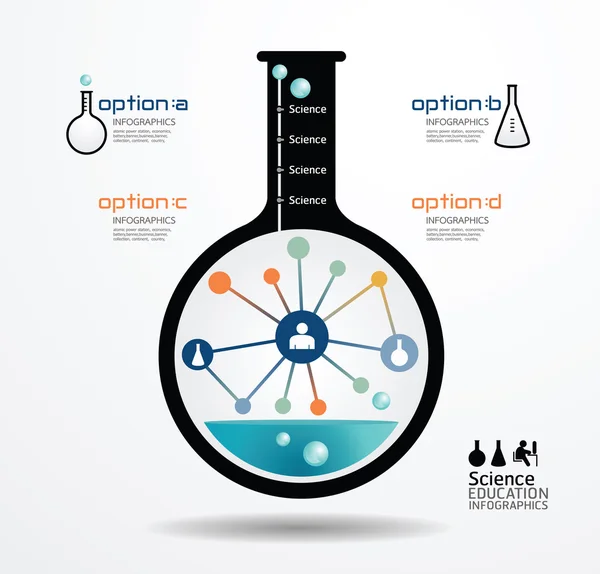 Modèle de conception de concept scientifique — Image vectorielle