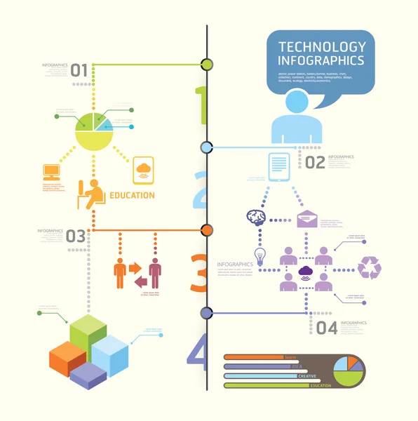 Information technology grafik — Stock vektor