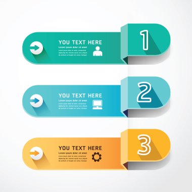 sayı gölge şablon kavram afiş