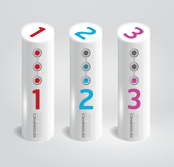 Современный цилиндрический стиль дизайна
