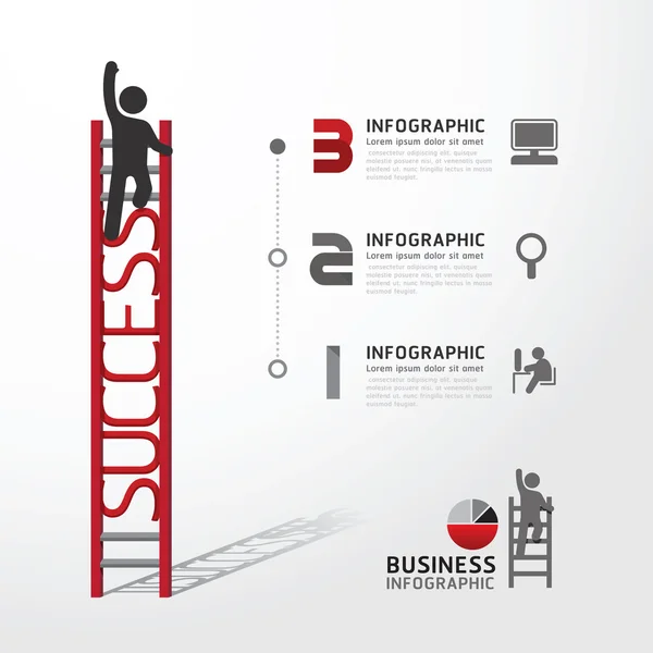 Business Infografica arrampicata — Vettoriale Stock