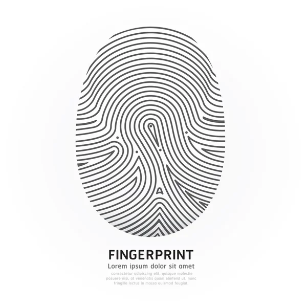 指紋｜print — ストックベクタ