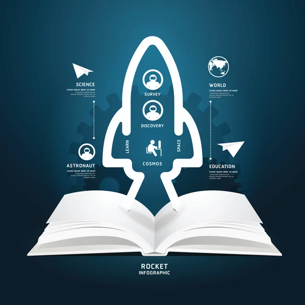 Diagrama del libro — Vector de stock