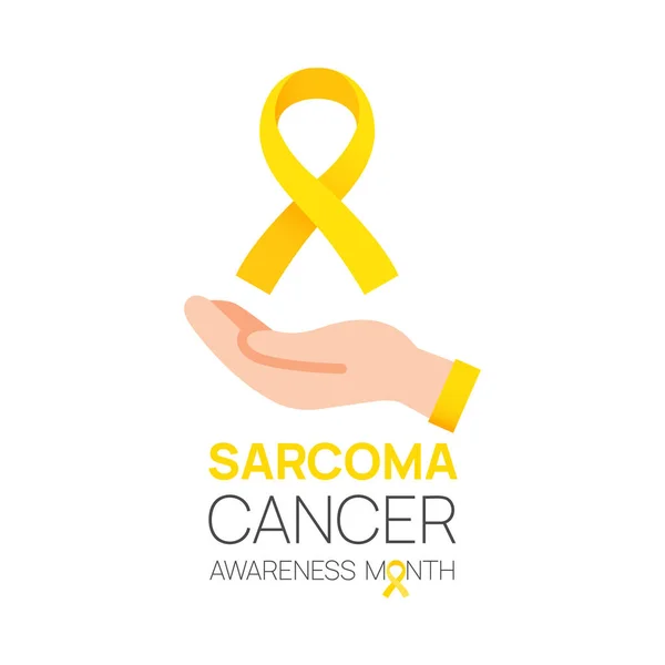 Sarcoma Cancer Bone Awareness Month Concept Observed Every July Month — Image vectorielle