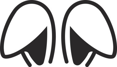 Bunny Ears Icon design vector