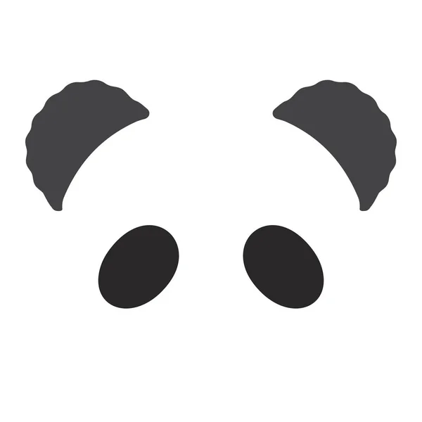 Panda Oso Color Sobre Fondo Blanco Ilustración Vectorial — Archivo Imágenes Vectoriales