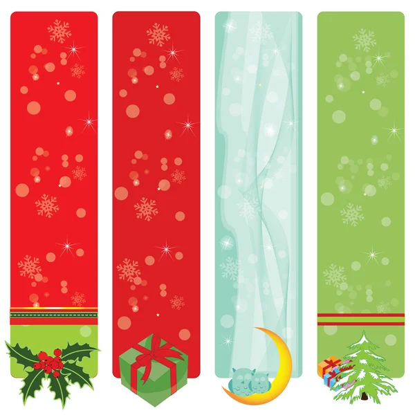 Bannières de Noël pour les sites Web — Image vectorielle