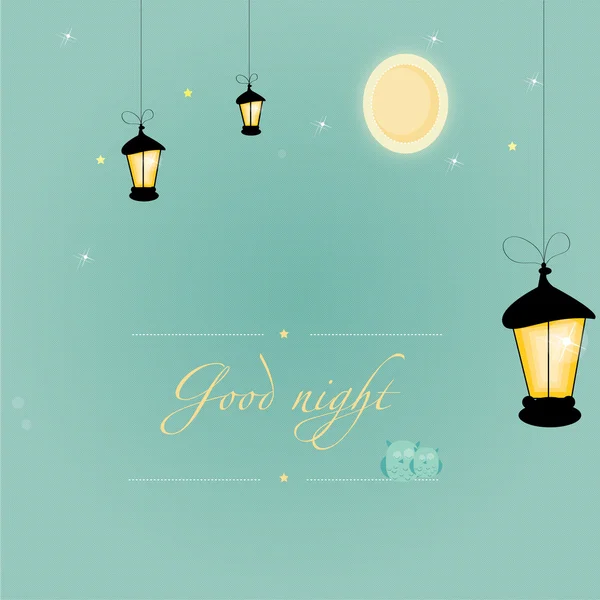 Gute Nacht — Stockvektor