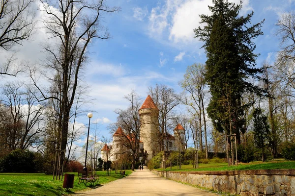 Konopiště kasteel in de buurt van Praag Stockafbeelding