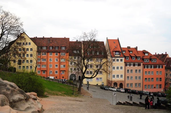 Nürnberg kent içinde eski evleri