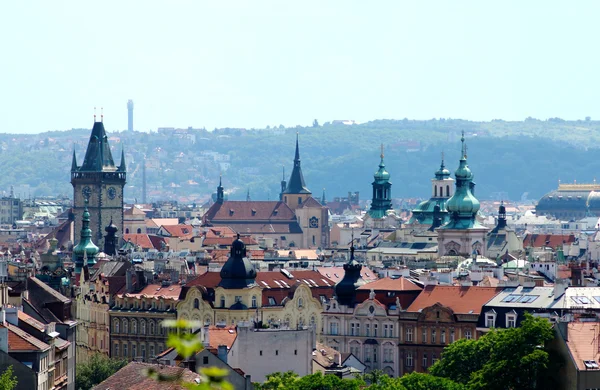 Prag merkezinin panoramik görünüm