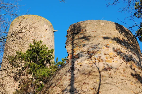 Torres del castillo de Zebrak en República Checa — Foto de Stock