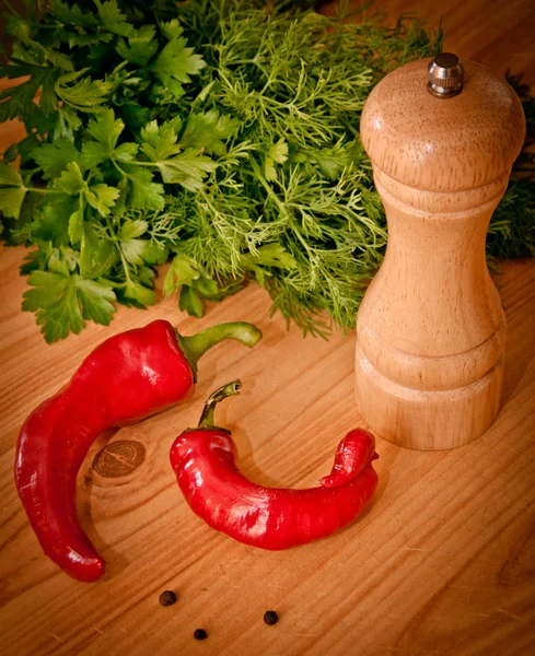 natyurmor, karabiber ve rezene