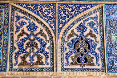 Çinili oryantal mozaik duvar ateegh jame Camii, İsfahan