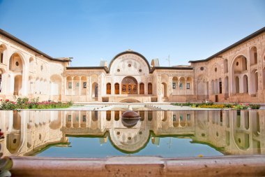 Magnificent Khan-e Tabatabei historic house, Kashan , Iran clipart