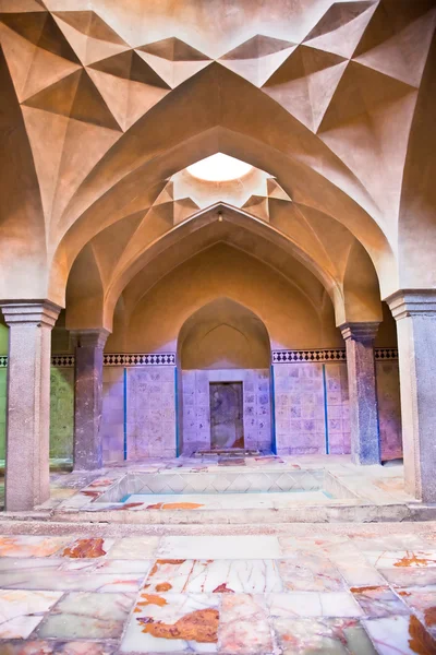 Beautiful architcture of Hammam-e Ali Gholi Agha, historic bath, Iran — Stock Photo, Image