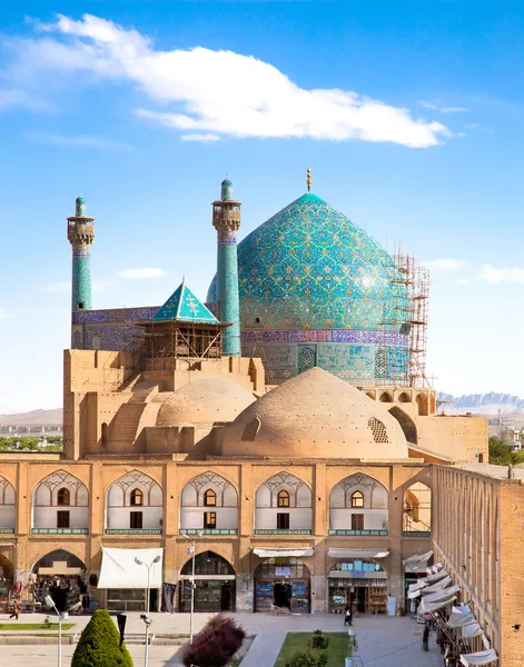 Gyönyörű Jame Abbasi mecset a Naqsh-i Dzsahán tér, Esfahan, Irán — Stock Fotó