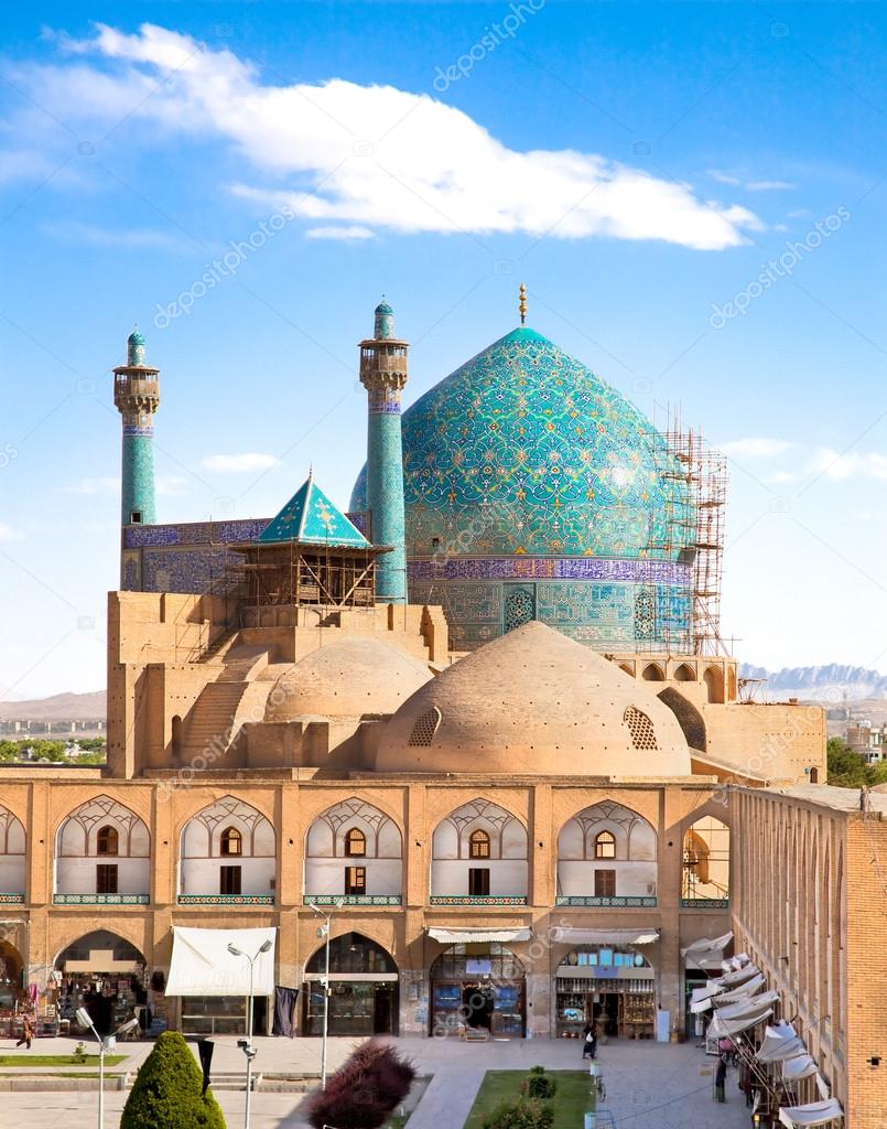 Beautiful Jame Abbasi mosque on Naqsh-i Jahan Square , Esfahan, Iran