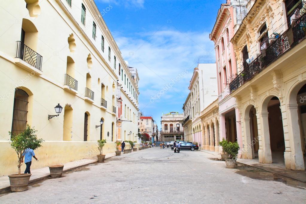 Street in old part of Havana. Cuba