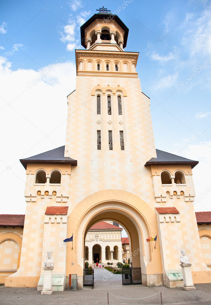 Tower of Coronation Cathedral, Alba Iulia, Romania