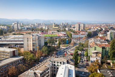 Panoramic view of Novi Sad, Serbia clipart