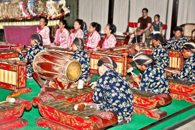 Java, Endonezya wayang kulit yogyakarta, müzisyen.