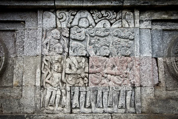 Stenen ambachtelijke in candi penataran tempel in blitar, idonesia. — Stockfoto