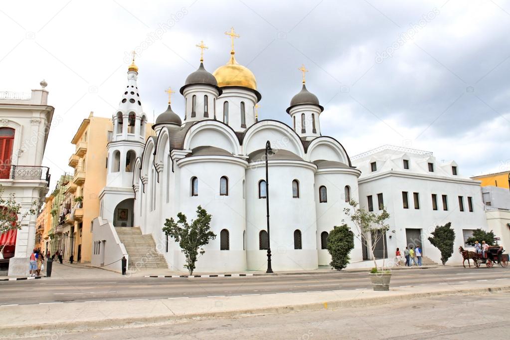 Russian orthodox church in Old Havana,Cuba