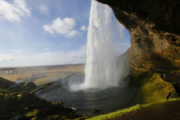 Wodospad seljalandsfoss — Zdjęcie stockowe