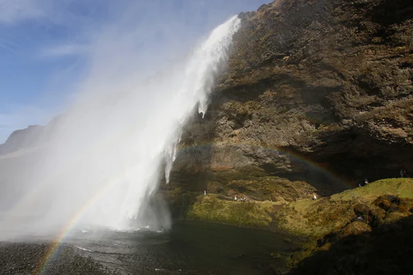 Καταρράκτης seljalandsfoss — Φωτογραφία Αρχείου