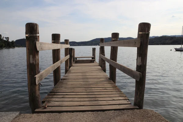 Jetty sur le lac — Photo