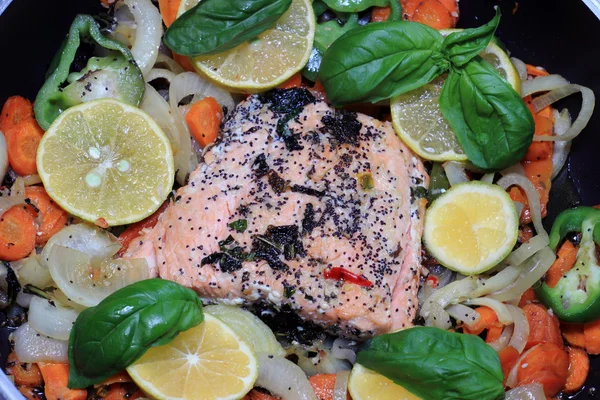 Filetto di salmone — Foto Stock