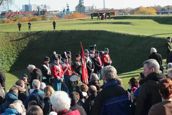Danish Historical Military parade — Stock Photo, Image