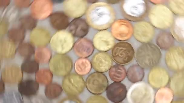 Spinning coins — Stock Video