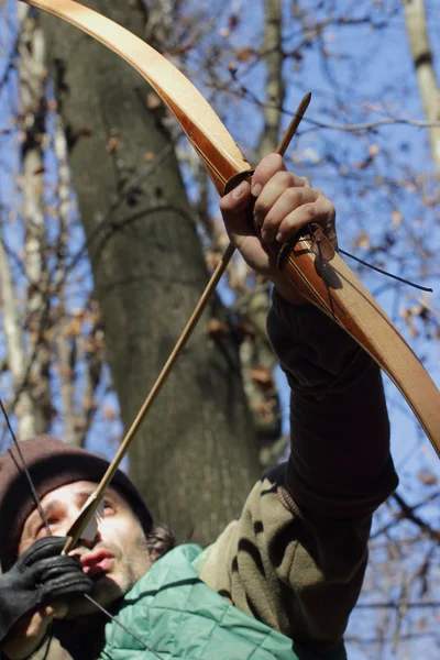 Close up of an archer — Stock Photo, Image