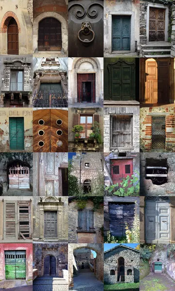 Old italian doorways — Stock Photo, Image