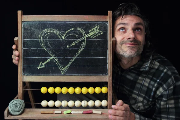 Chalkboard romântico — Fotografia de Stock