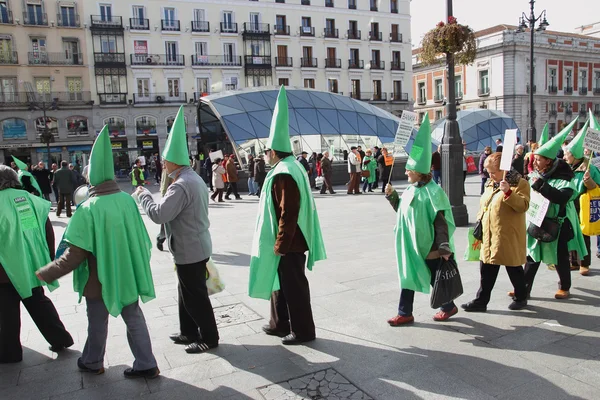 Madrid Protests Against Bankia — Stock Photo, Image