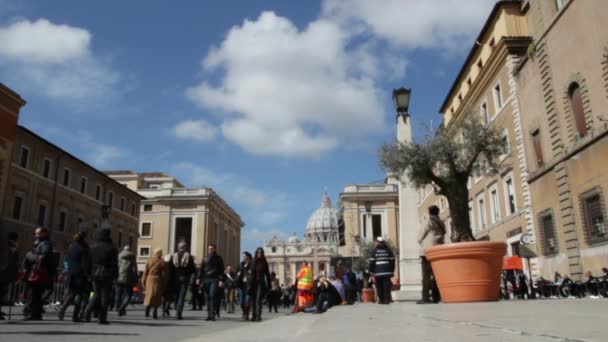 教皇弗朗西斯就职典礼大众-2013 年 3 月 19 日在罗马. — 图库视频影像