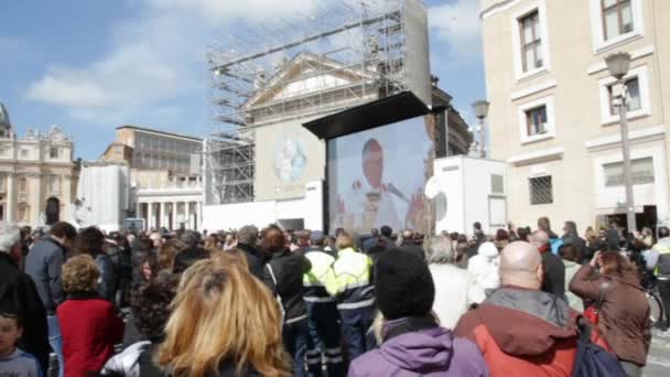 Papa francis açılışı mass - 19 Mart 2013 yılında Roma. — Stok video