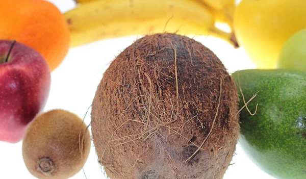 椰子和水果 — 图库照片