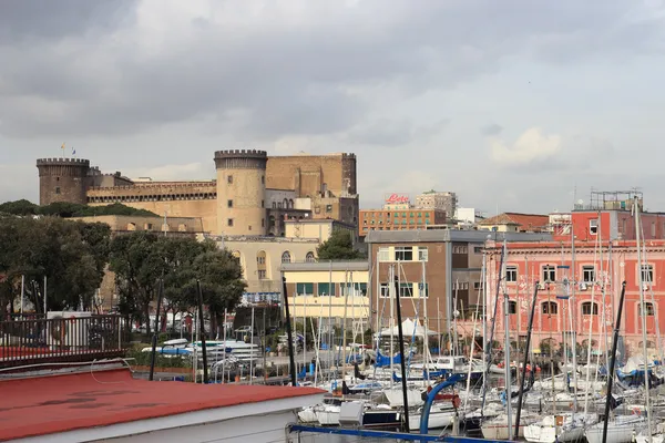 Castel nuovo from the Harbour — Stock Photo, Image