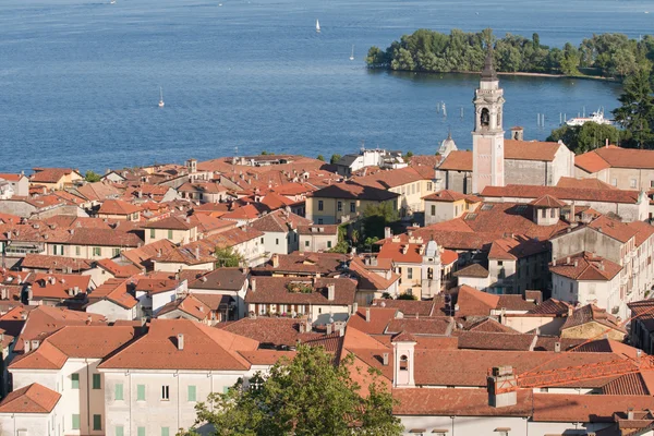 Vista aerea di Arona — Foto Stock