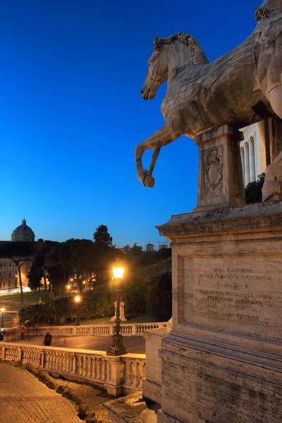 Night view of Rome from Capitol Hill — Stock Photo, Image