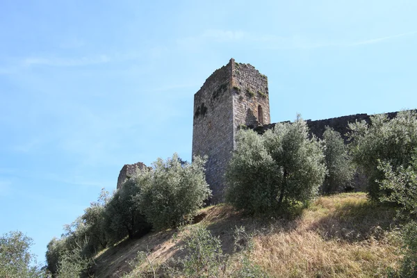 Ortaçağ kenti monteriggioni, İtalya — Stok fotoğraf