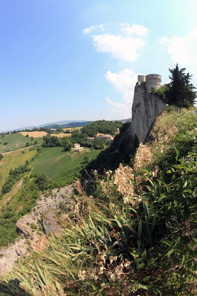 Vue panoramique de San Leo, Italie — Photo