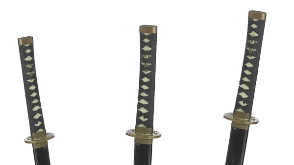 Самурайские мечи — стоковое фото