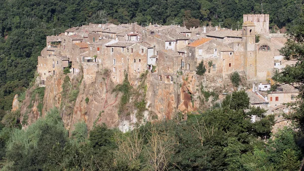 Calcata gamla byn — Stockfoto